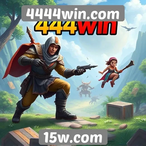 Exploração da biblioteca de jogos disponíveis no 4444win